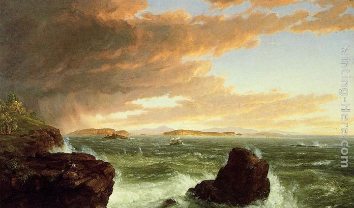 Thomas Cole View Across Frenchman's Bay from Mount Desert Island, After a Squall